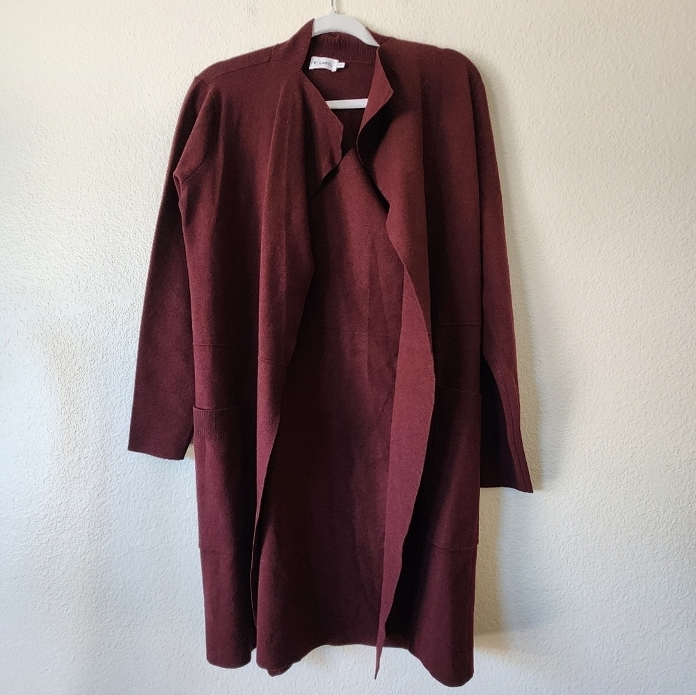 The Reset R Label Open Front Longline Cardigan Sweater S